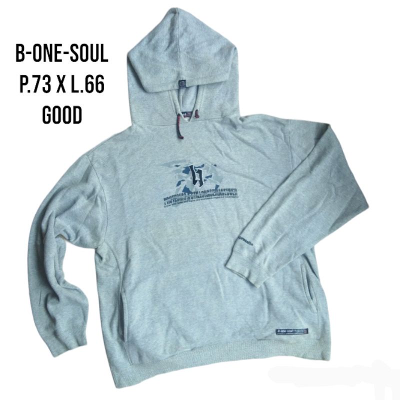 Hoodiee tebal brand B ONE SOUL size xxl original