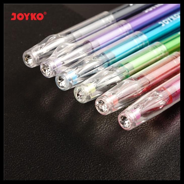 

Color Gel Pen Pena Jel Warna Joyko Gpc-315 Diamond Art2 6 Warna 0.5 Mm
