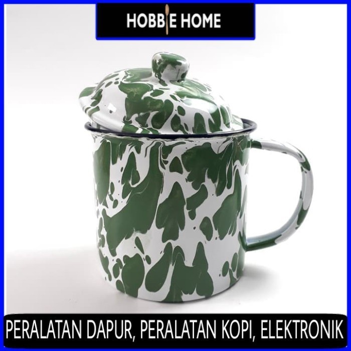 Gelas Jadul Lurik 9Cm / Mug Lurik Tr0635