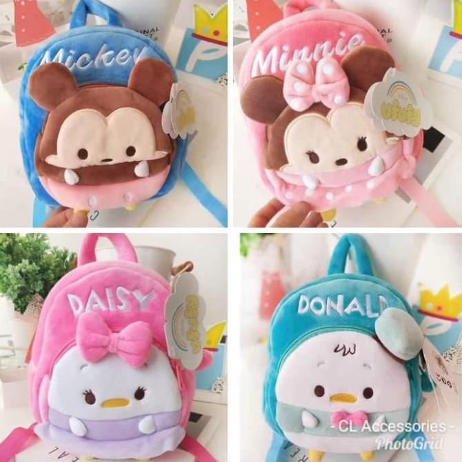 tas anak karakter tsumtsum Disneys donald desi duck bebek backpack bag