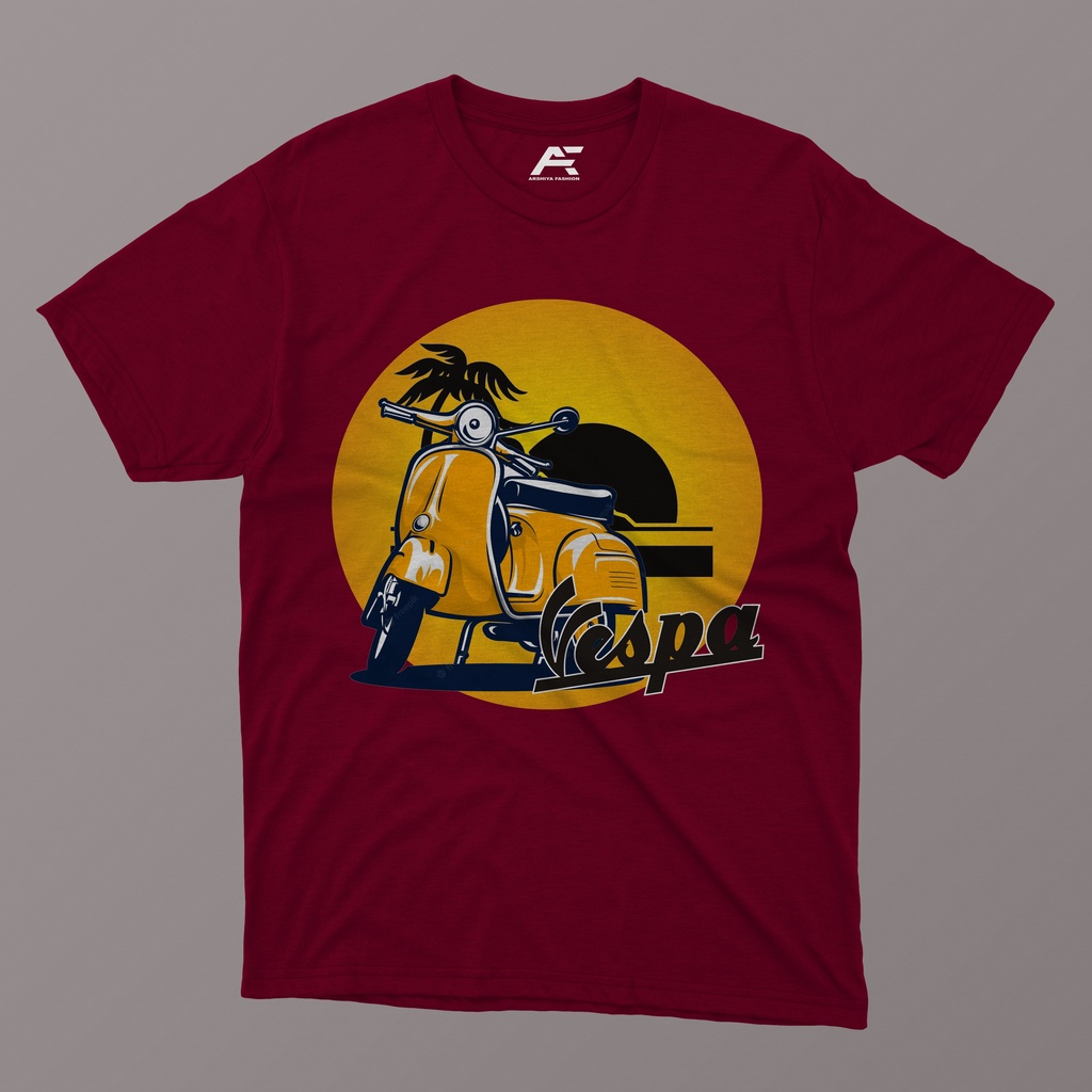 kaos scooter vespa premium original cotton combed 24s