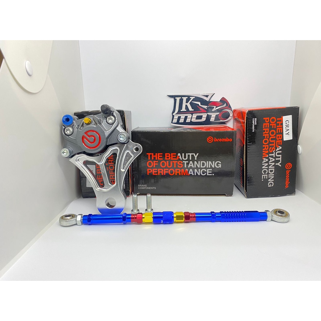 Manchan Speed - KALIPER CAKRAM BELAKANG + PANEL TIANG REM DAN BREKET BRCMB0 BIG LOGO 2 PISTON 2P NIN