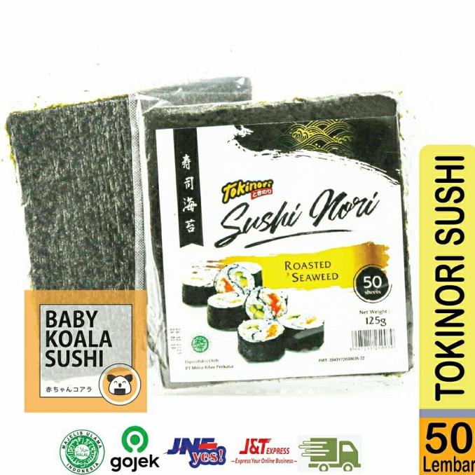 

Promo NORI HALAL Tokinori 50 lembar | Rumput Laut Sushi Yakinori Kimbab