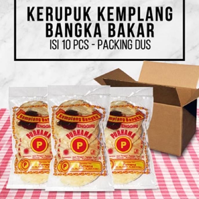 

Promo Kerupuk Kemplang Bangka Bakar Purnama (5) - Satu Paket 10 Kantong