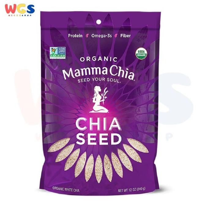 

Promo Mamma Chia Organic White Chia Seed USDA Organic 12oz 340g