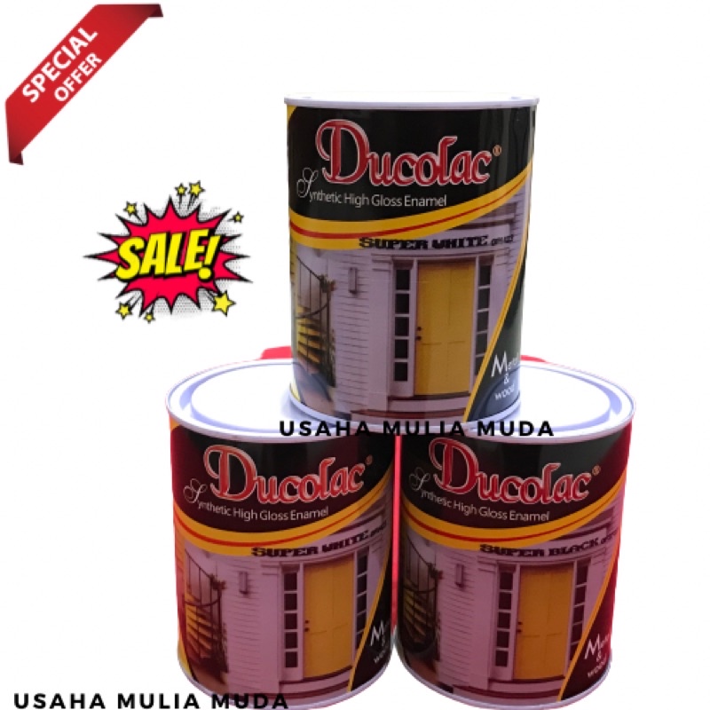 

Termurah !! Cat Minyak Kayu &Besi DUCOLAC High Gloss Synthetic Enamel UKURAN 1 Ltr Part #3