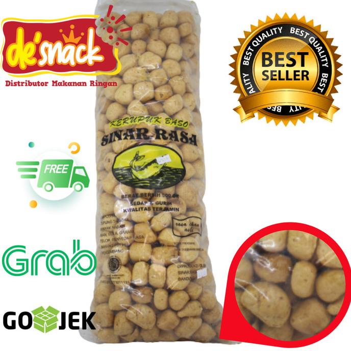

Promo Snack/Cemilan/Kerupuk Baso/Kuku Macan/Amplang Merek Sinar Rasa