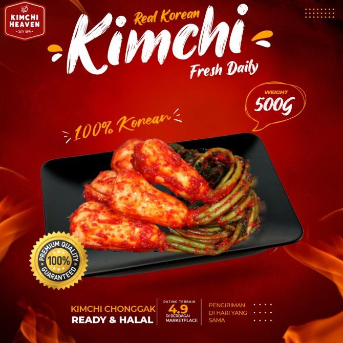 

Promo Chonggak Kimchi 500g (ponytail raddish kimchi / bachelor kimchi)