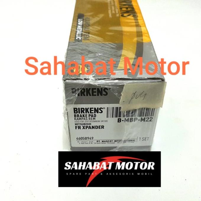 KAMPAS REM DEPAN MITSUBISHI XPANDER BRAKE PAD XPANDER BIRKEN METALLIC