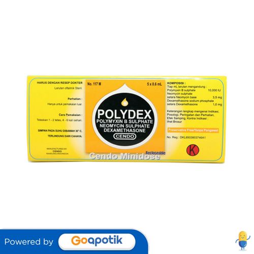 CENDO POLYDEX 5 X 0.6 ML MINIDOSE