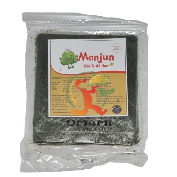 

Promo Manjun Yaki Sushi Nori- Dried Seaweed- Rumput Laut Sushi 50lembar