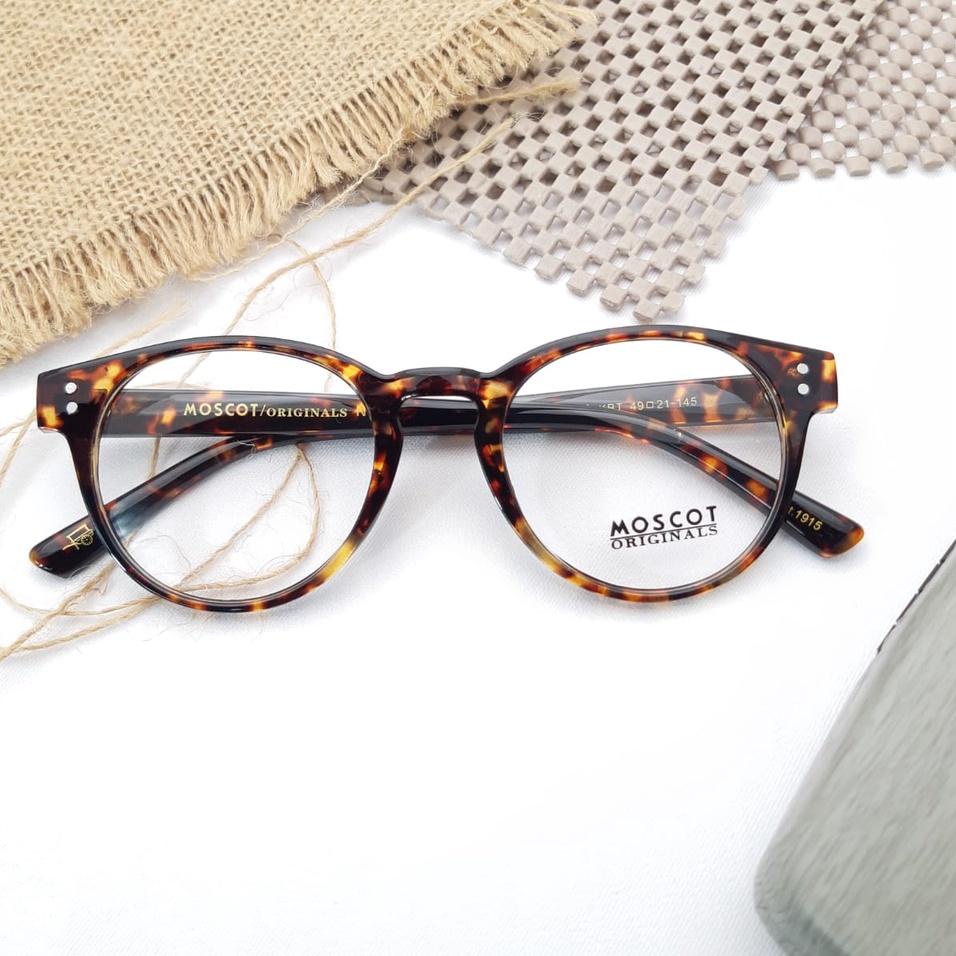 Super Star kacamata/frame MOSCOT GOLOA size 49 21 145 paket lensa radiasi photocromig mines silinder