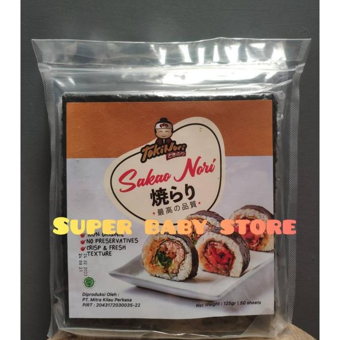 

Produk Terbaik] Tokinori Sakao Sushi Nori - Roasted Seaweed - Rumput Laut 50 lembar