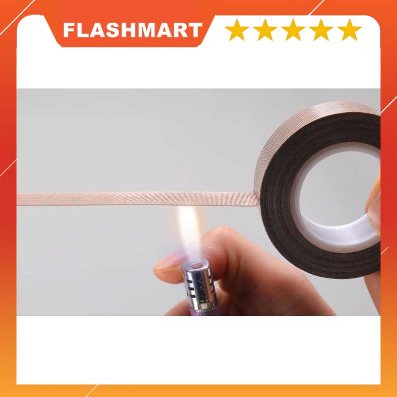 FLASHMART Tape Lakban PTFE Heat High Temperature Adhesive 10m x 0.18mm - TF10M