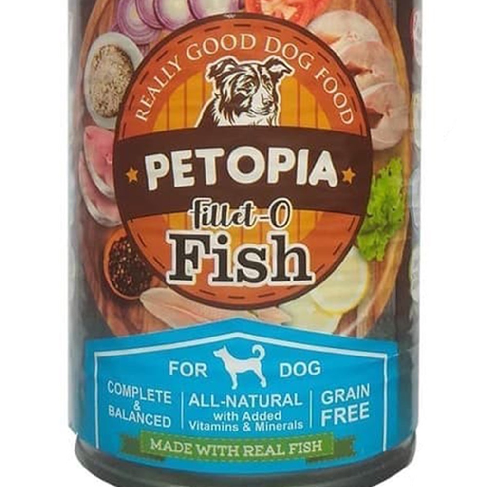 Petopia 380 Gr Makanan Anjing Basah Adult Can Fillet Ofish