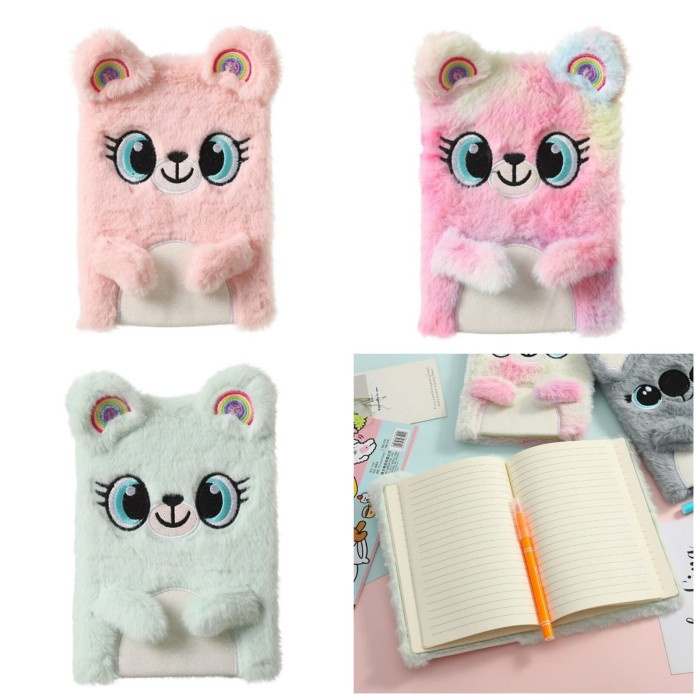

Terlaris Notebook Buku Tulis Bulu Karakter Kitty Anak Perempuan Kado Anak Cewe