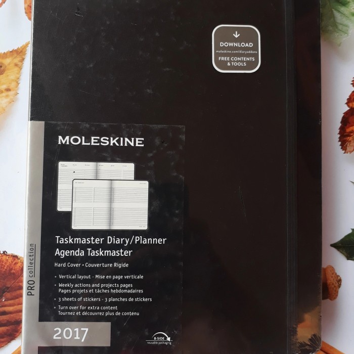 

TERMURAH Moleskine Taskmaster Notebook Diary Planner Agenda Jurnal Journal 2017 /BUKU TULIS