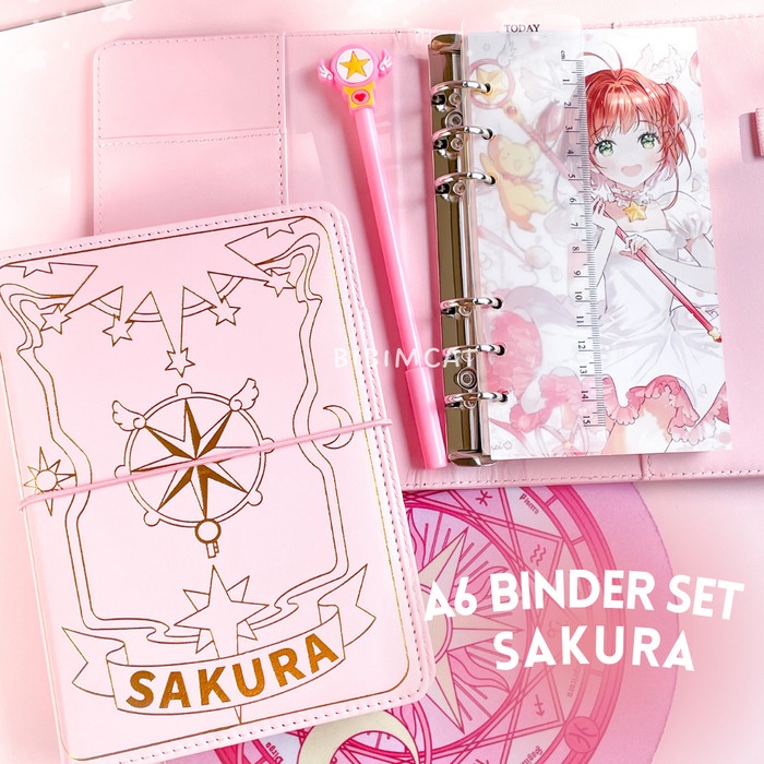 

BAYAR DITEMPAT A6 Binder Set Sakura / Buku Notebook Diary Journal Beruang /BUKU TULIS SEKOLAH/BUKU