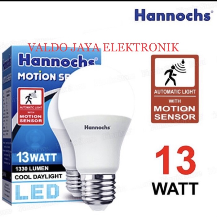HANNOCHS LED Motion Sensor 13W Lampu Sensor Gerak Lampu HANNOCH Sensor