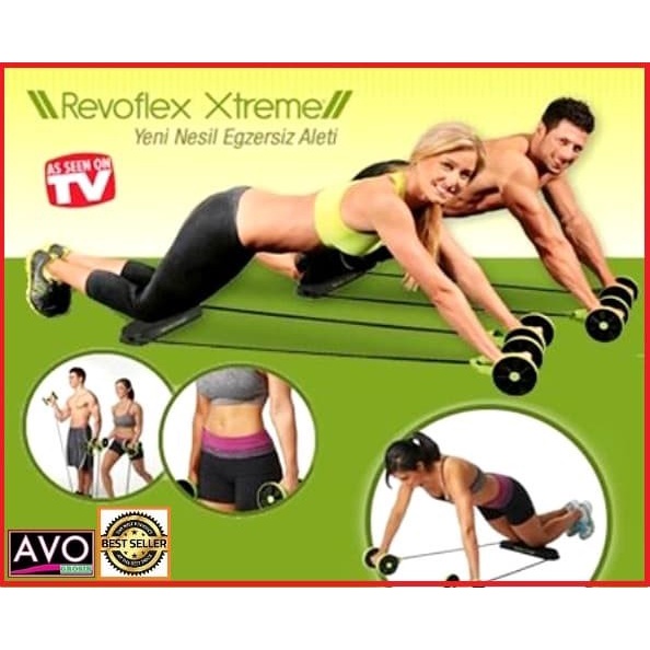 REVOFLEX Xtreme Alat Olahraga Praktis Serbaguna Gym Body Shape(S9Q2) alat sit up penahan kaki + tali alat sit up dan tali alat sit up dan pengecil perut alat pengecil perut buncit wanita alat pengecil perut buncit pembentuk otot alat pengecil perut buncit