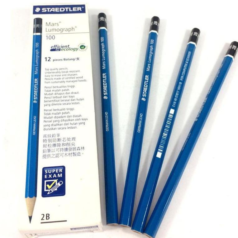 

Viral Pensil Ujian 2B Staedtler Isi 12 Pcs. Asli Original