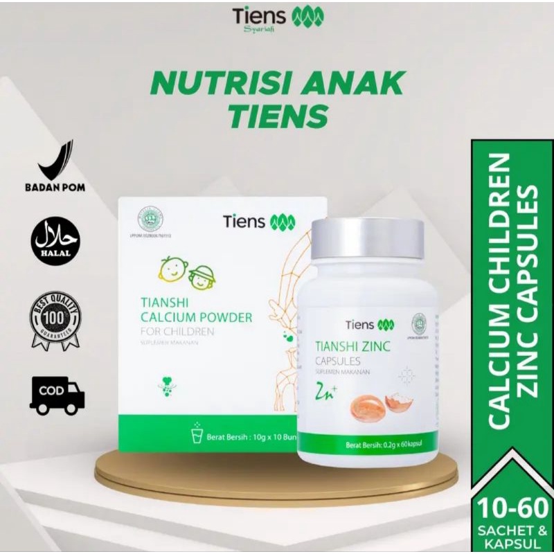 TERLARIS Peninggi Badan Tiens Original | Susu Kalsium & Zinc Kapsul | susu peninggi      TIENS PENIN