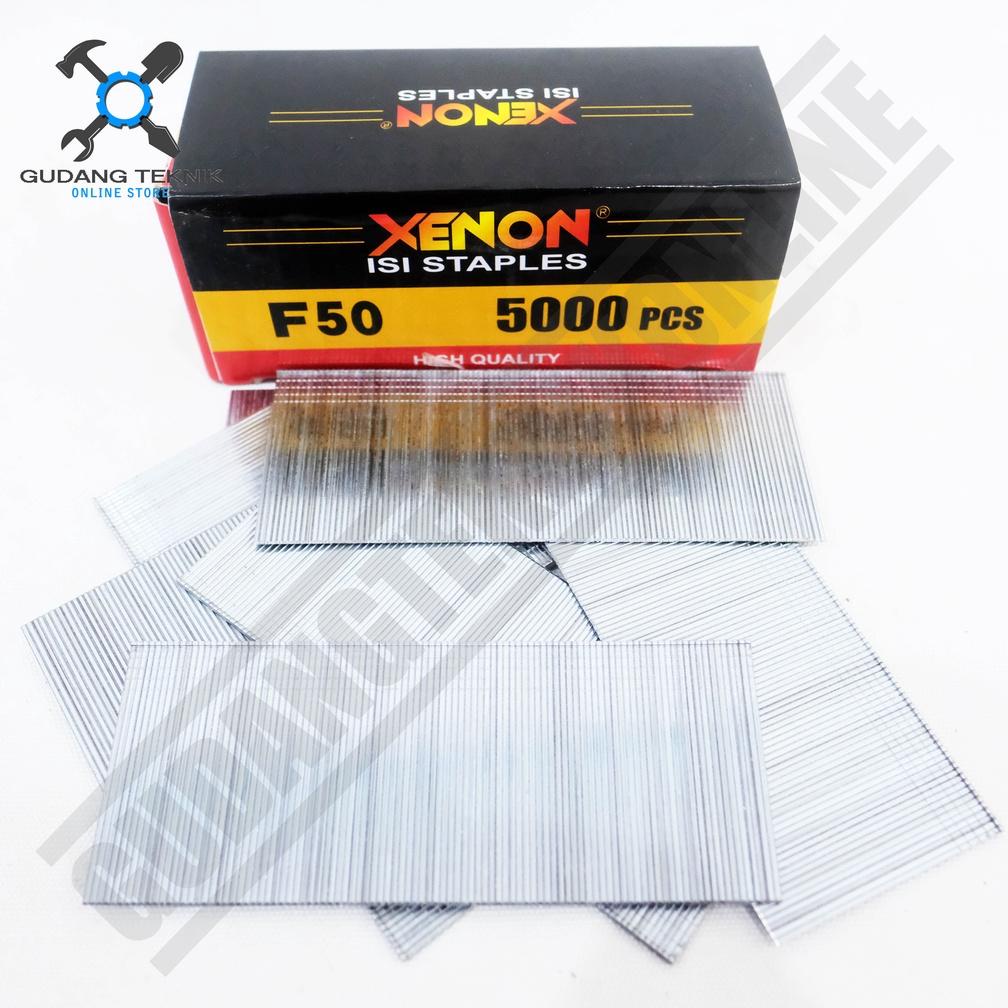 Termurah Isi Paku Staples Tembak F50 Xenon Set 5000Pcs / Refill Refil Isi Stapler Mesin Paku Tembak 