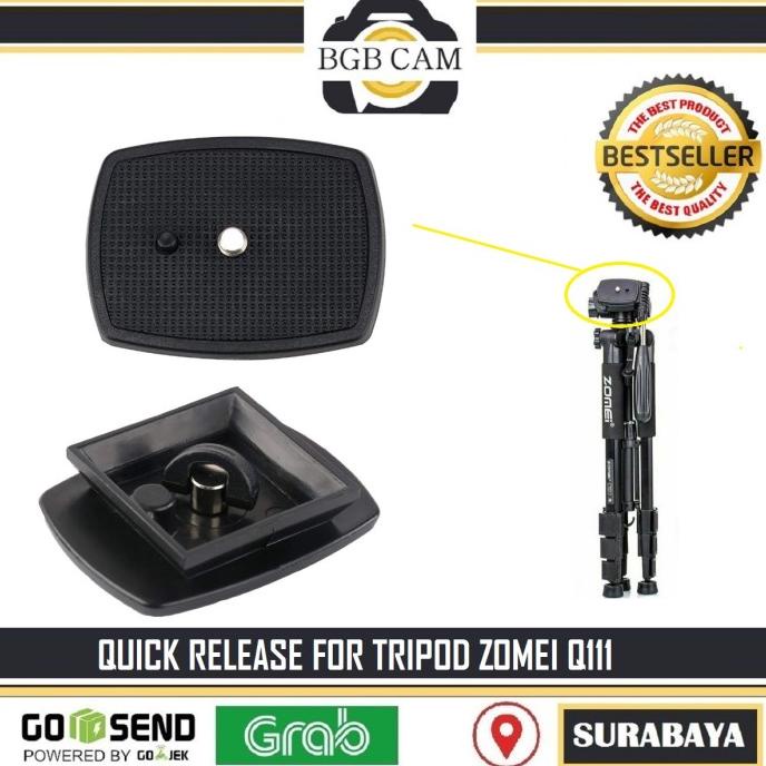 Quick Release for Tripod ZOMEI Q111 Dudukan Plate Tripod