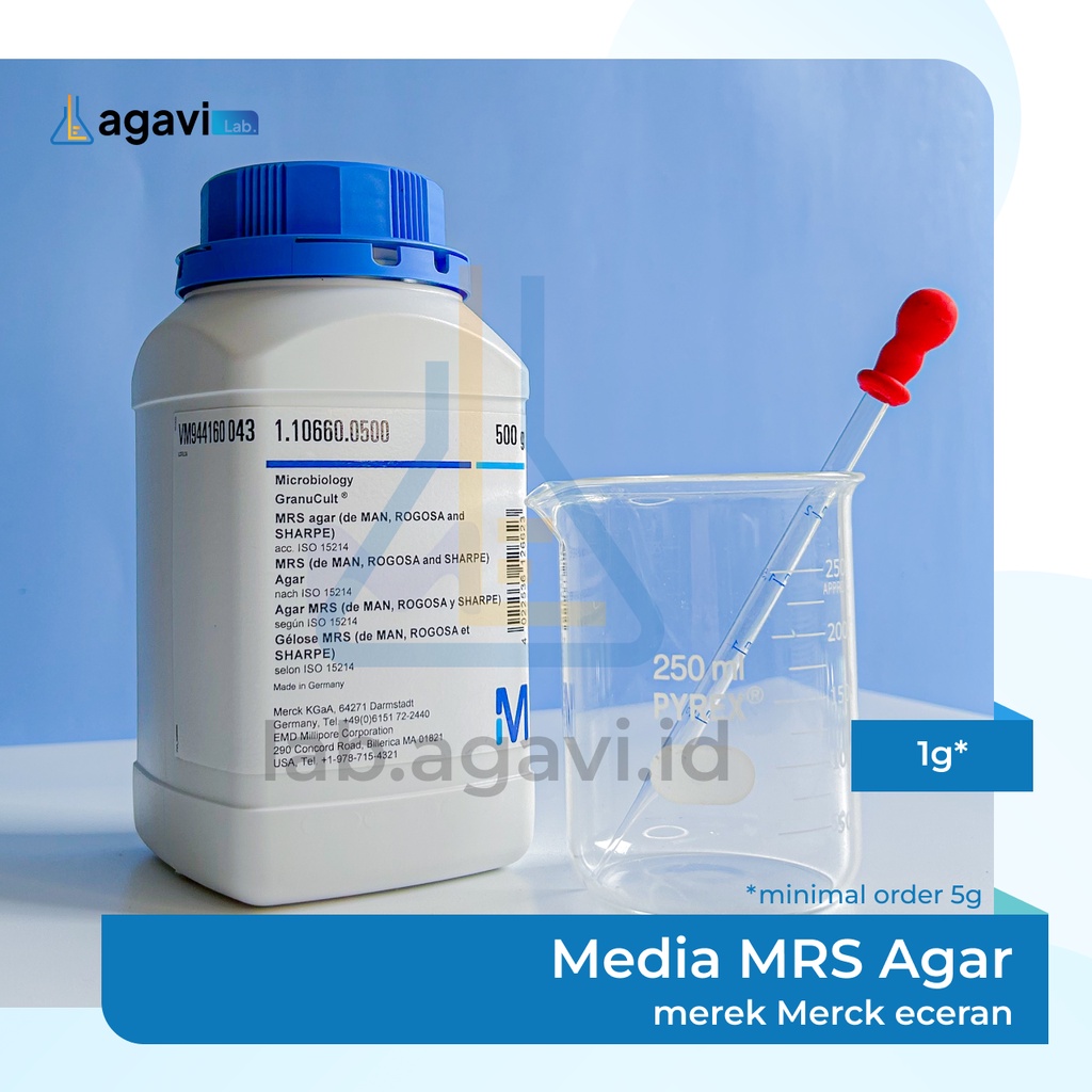 Media MRS Agar merk Merck Eceran