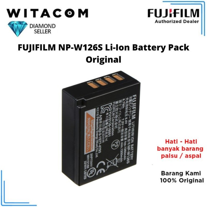FUJIFILM NP-W126S LI-ION BATTERY PACK