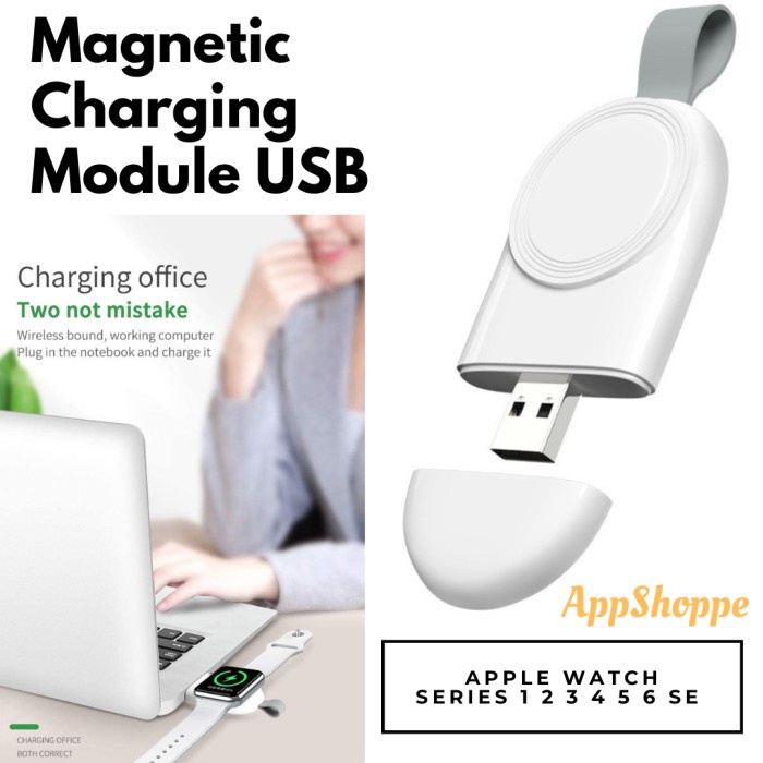 PORTABLE MAGNETIC CHARGER FOR APPLE WATCH SERIES SE 6 5 4 3 2 1