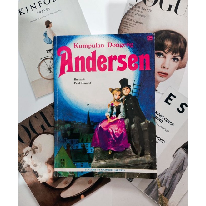 buku cerita lawas jadul kumpulan dongeng Andersen ilustrasi Paul Durand