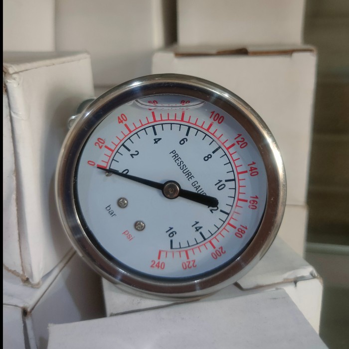 PRESSURE GAUGE 16 BAR / 240 PSI - MODEL PAYUNG