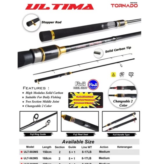 Joran Tornado Ultima - Super Power Solid Carbon Tip