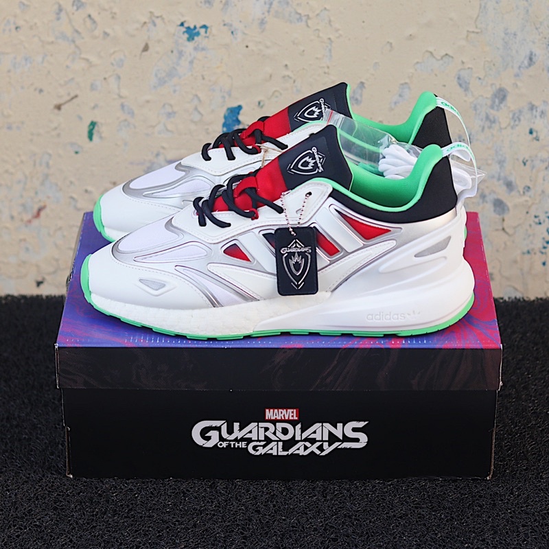 ADIDAS ZX 2K BOOST 2.0 x MARVEL SILVER ORIGINAL SNEAKERS BNIB RESMI GX1205
