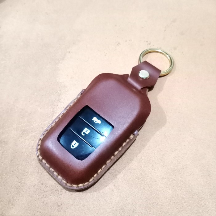 COVER SMARTKEY KEYLESS SARUNG KUNCI KULIT ASLI TOYOTA FORTUNER INNOVA