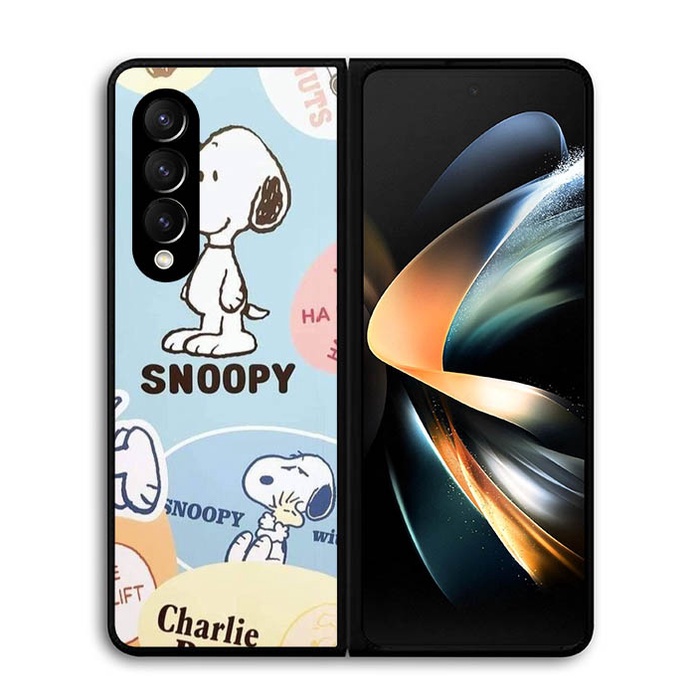 Casing Samsung Z Flip 3 4 , Z Fold 3 4 5G Snoopy AE0734 Case Custom V3