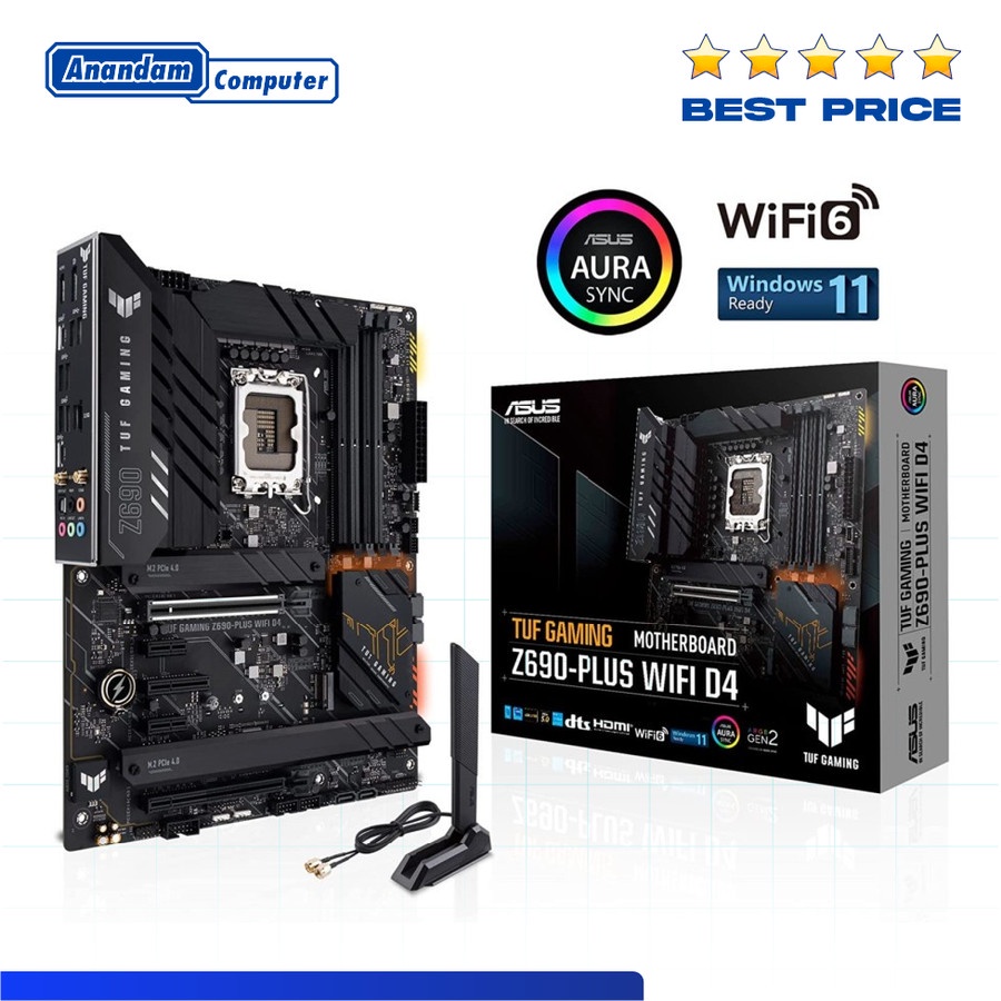 Motherboard ASUS TUF GAMING Z690-PLUS WIFI D4 ATX Intel LGA 1700 DDR4