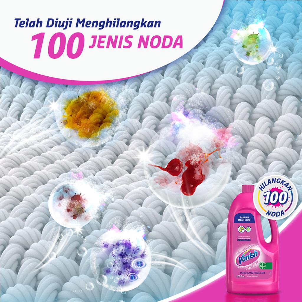 Vanish Pink Liquid 500ml Bottle - Penghilang Noda &amp; Kuman