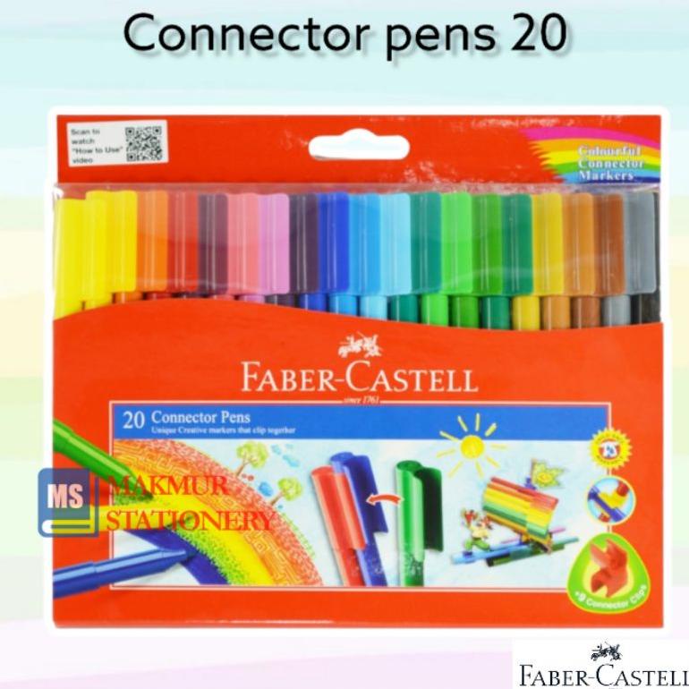 

Promo Habis Connector Pen / Konektor Spidol Faber-Castell 20 Warna