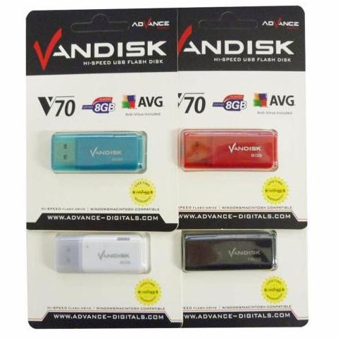 Promo Bulan  Flashdisk Vandisk 4GB / 8GB / 16GB /32GB V70 ADVANCE USB FlashDisk ORI