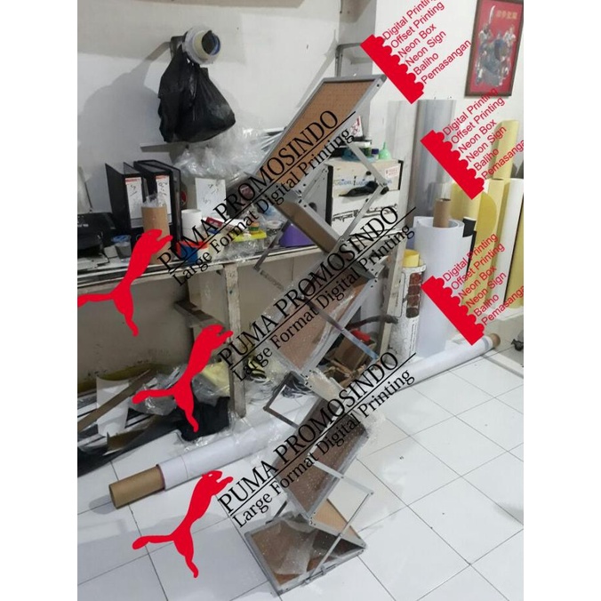 

RAK BROSUR polywood list stainless stell asli