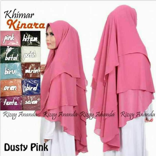 kerudung hijab jilbab instan khimar syari 3 Layer