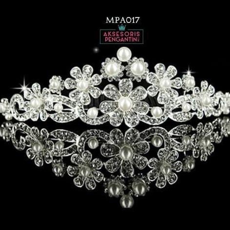 Mahkota Pesta Mutiara Anak lAksesoris Rambut Pesta Anak - MPA017