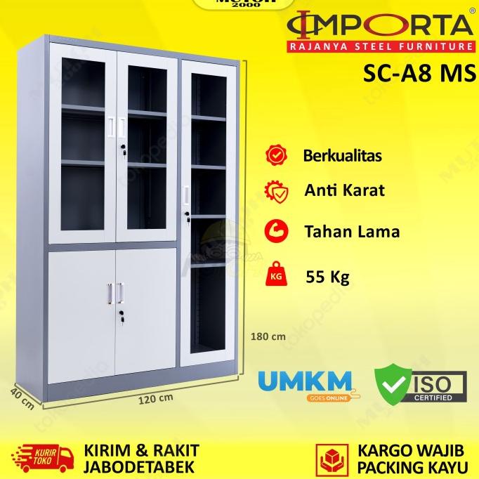 

IMPORTA SC-A8 BT MS lemari arsip 3 pintu lemari besi 3 pintu