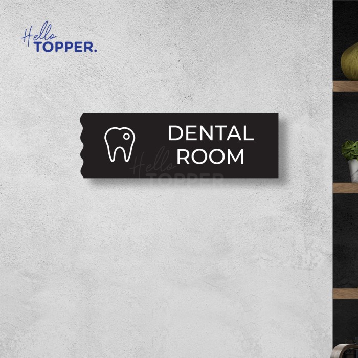 

Pemotong Sign Akrilik Signage Tulisan Acrylic Papan Curly Style - Dental Room