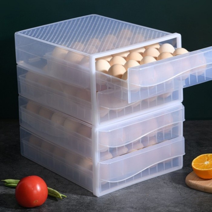 Boxe Box Telur Kotak Telur Laci Telur Rak Telur Tempat Telur Isi 60 Egg