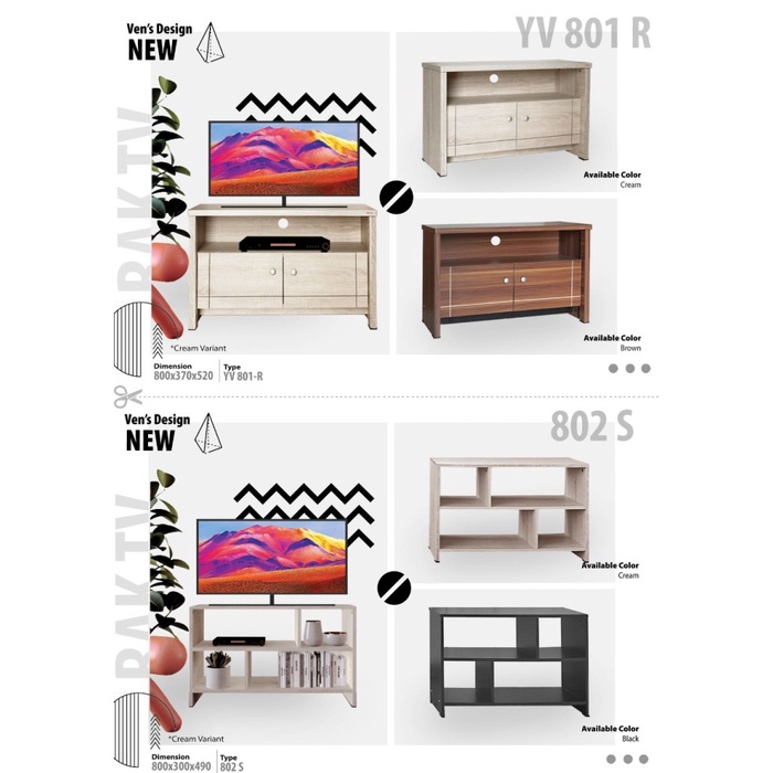 Terlaris Rak Tv Kayu Meja Tv Model Terbaru Rak Tv Minimalis 32 Inci 801R