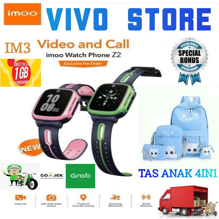 IMOO Z2 WATCH PHONE VIDEO CALL JAM TANGAN ANAK GPS GARANSI RESMI IMOO ORIGINAL TERBARU