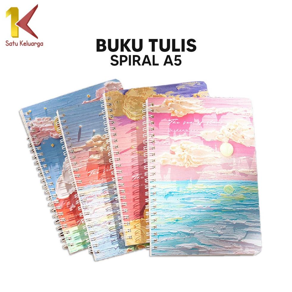 

Satu Keluarga Buku Tulis Catatan Notebook Ring A5 A32 Spiral Buku Agenda Notebook Journal / Buku Tulis A5 Spiral Notebook Aesthetic